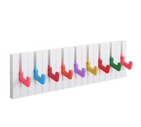 RICOO Perchero de Pared, Gancho de Ropa para Niños, WM1885-L, Colorido, Diseño Elegante, Perfecto para Cualquier Habitación, 49x15x2cm