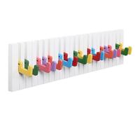RICOO Perchero de Pared, Gancho de Ropa para Niños, WM1885-XL, Colorido, Diseño Elegante, Perfecto para Cualquier Habitación, 59x15x2cm