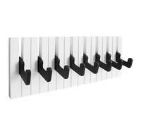 RICOO Perchero de Pared, Gancho de Ropa para Niños, WM1886-M, Diseño Elegante, Blanco y Negro, Perfecto para Cualquier Habitación, 39x15x2cm