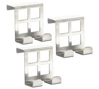 RICOO Perchero Puerta MH030Sx3 - Gancho Puerta de Acero Inoxidable para Colgar sin Taladrar - Perchero Puerta Baño y Dormitorio, Colgador puerta - 3 piezas
