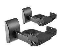 RICOO Soporte Altavoz para Pared (2 Piezas) Giratorio Inclinable Brazo para bafles Wall-Mount Universal LH051-B Negro