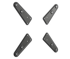 RICOO Soporte de Pared para TV Extensor VA0100 Universal LED LCD OLED Monitor Televisión Montaje Adaptador Placa para VESA 200x200 a 400x400 Negro