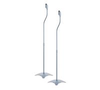 RICOO Soporte de pie Altavoz Base de Suelo Stand para bafles de Sonido BH08-G Peana para Altavoces Altura Ajustable Soundbox Bluetooth 1 Par Plata