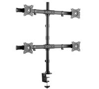RICOO Soporte Monitor Mesa Base articulado Giratorio Inclinable Pantalla PC 13-26" (33-66cm) TS8411 Stand para monitores VESA 75x75 100x100