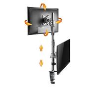 RICOO Soporte monitor mesa Brazo colgante Giratorio Inclinable Pantalla PC 13-27" (33-69cm) TS3511 Stand para monitores Vertical VESA 100x100