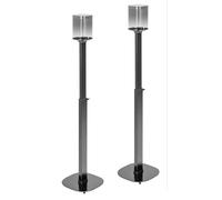 RICOO Soporte para Altavoces Pie LH073 Base de Suelo para Sonos One y One SL - Soporte Robusto con Gestión de Cables Integrada, 1182x265x265mm, Juego de 2, Negro