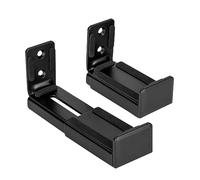 RICOO Soporte para Barra de Sonido, LH067 Soporte Universal de Altavoz para Pared para la mayoría de Las Marcas, Profundidad Ajustable, Conjunto de 2, Negro.