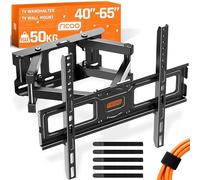 RICOO Soporte TV Pared 32-55" Pulgadas (81-140cm) S5244 Brazo articulado Giratorio Inclinable Colgador televisión Universal VESA 200x200-400x400 Negro