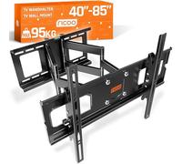 RICOO Soporte TV Pared 40-85" Pulgadas (102-191cm) R06 Brazo articulado Giratorio Inclinable Colgador televisión Universal VESA 300x200-600x400 Negro