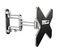 RICOO Soporte TV Pared Giratorio Inclinable Televisión 15-37" (38-94cm) S2122 Brazo Universal Televisor LED/LCD/Curvo VESA 100x100-200x200 Plata