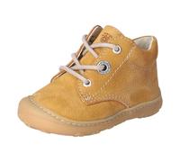 RICOSTA Botas Cory para niñas y niños - Zapatillas de aprendizaje para niños de ancho medio - Suela de caucho natural antideslizante - Plantilla suelta, Mostaza 760, 19 EU