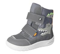 RICOSTA Botas de niño Nevis, zapatos bajos, anchos, sueltos, Sympatex, luz intermitente, zapatos descalzos, Grigio Carbon 490, 27 EU Ancho
