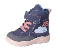RICOSTA Botas para niña Milli, zapatos para aprender a andar para niños, anchos, plantilla suelta, Sympatex, luz intermitente, Nautic 170, 24 EU Ancho