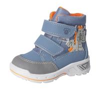 RICOSTA DRAKI Sympatex - Botas de niño para aprender a andar, anchas, con plantilla suelta, Pavone Nebel 150, 23 EU Ancho