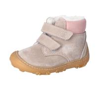 RICOSTA Nico - Zapatillas de deporte para niña (anchas, para aprender a andar, para caminar descalzo), Grava Rosa 650, 22 EU Ancho