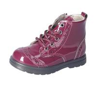 RICOSTA niña Botas Jemmy,Ancho: Normal (WMS),Botas de Cordones,Botines,Cuero,Rojo (Merlot / 363),22 EU