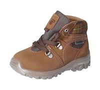 RICOSTA niño Botas DASSE,Ancho: Normal (WMS),Plantilla Desmontable,Sympatex,Botas con Cordones,Booties,Impermeable,Marrón (Caramel/Schoko / 280),22 EU