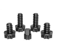 Ricreo Kit de tornillos de repuesto para muebles de jardín compatibles con Keter Allibert - 2 tornillos 45 mm + 2 tornillos 34 mm + adaptador universal - plástico resistente para exterior