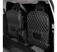 RICVIL Protector de Asiento de Coche, para Hyundai Genesis 2008-2016 BH Organizador Asiento Coche, Protege los Asientos de Coche de Suciedad y Daño, B-Beige+Black-2pcs