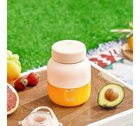 RIDAEX Barril de Jugo inalámbrico de Gran Capacidad portátil Ton Ton exprimidor Barril hogar eléctrico pequeña máquina de Jugo de Fruta,Pink