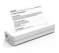 RIDAEX Impresora A4 portátil inalámbrica Impresora de Transferencia térmica Documento de Contrato Foto Oficina móvil