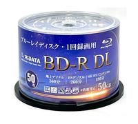 RiDATA BD-R DL - Disco Blu-ray de doble capa de 50 GB RiTEK BR260EPW4X.50SP de una sola cara para grabación única