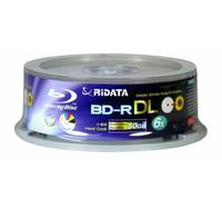 Ridata BD-R DL doble capa de 50 GB Blu-ray grabables 6 x Disc 25 unidades