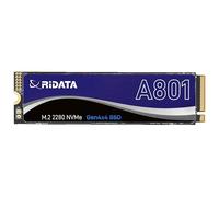 Ridata Unidad de Estado Sólido Interna A801 de 1 Tb Con Caché Slc, Nvme 1.4, Pcie Gen 4X4, M.2 2280, Velocidad de Lectura/Escritura 3D Nand de Hasta 5000/4800 Mb/S, Almacenamiento para Juegos Y Actual
