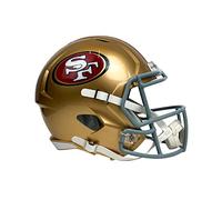 Riddell - Casco de Velocidad réplica de tamaño Completo para Hombre, Unisex-Adulto, Mujer 49Ers, Color Dorado, Mediano