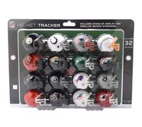 Riddell Juego de 32 Piezas de rastreadores de Casco de la NFL, Cascos de tamaño Gumball, Todos los Logotipos Actuales de la NFL, Juego 2024