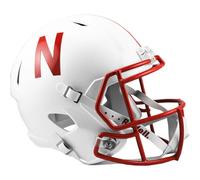 Riddell NCAA Nebraska Cornhuskers tamaño Completo Velocidad réplica Casco, Rojo, Mediano