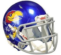 Riddell NCAA Speed - Casco para Hombre, NCAA, Hombre Unisex Adulto Mujer, Color Kansas Jayhawks, tamaño 7.5" x 6.5"