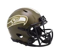 Riddell Seattle Seahawks NFL Salute to Service Speed - Mini Casco Verde Oliva, Talla M