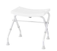 Ridder A0050301 - Taburete Plegable para el baño, Color Blanco