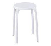 Ridder A1050101 - Taburete Redondo para baño, Color Blanco
