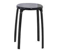 RIDDER Assistent A1050110 - Taburete Redondo para baño, Color Negro