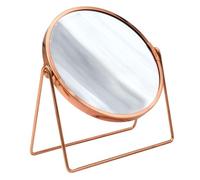 RIDDER Espejo de Maquillaje, Espejo de pie de Verano, Cobre/Oro Rosa, con 5 aumentos, manejable, Moderno