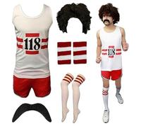 RIDDLED WITH STYLE Camiseta de manga corta para mujer con texto en inglés "I Love 80s", Disfraz 118, XL