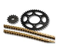 RIDE AND CUSTOM - Kit de cadena con piñón reforzado RK compatible con Rieju MRX 125 2002-2004 14X48 corona de acero