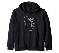 RIDE CALI Love California Road Cycling Tour Inspirado Sudadera con Capucha