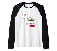 Ride California - Ciclismo de Carretera Inspirado en Cali Camiseta Manga Raglan