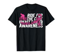 Ride For The Cure Cycling Bicicleta de concienciación sobre el cáncer de Mama Camiseta