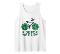 Ride For The Planet Día de la Tierra Bicicleta Ciclista Ciclismo Camiseta sin Mangas
