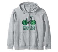 Ride For The Planet Día de la Tierra Bicicleta Ciclista Ciclismo Sudadera con Capucha