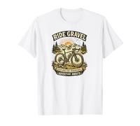 Ride Gravel Explore The Unknown Adventure Cycling Design Camiseta