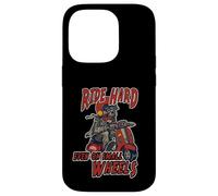Ride Hard, Incluso en pequeñas Ruedas, Estilo Retro Patinete Carcasa para iPhone 14 Pro