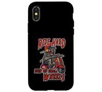 Ride Hard, Incluso en pequeñas Ruedas, Estilo Retro Patinete Carcasa para iPhone X/XS
