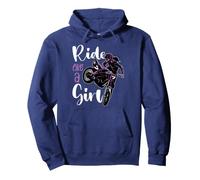 Ride Like a Girl Chica Genial Motocross Motocross Motocross Bike Racing Girl Sudadera con Capucha
