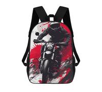 Ride Like The Wind Motorcycle Speed Mochila Escolar Para La Escuela Secundaria, Preparatoria, Universidad Y Viajes Para Niños/niñas/adolescentes 17inch