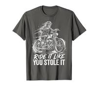 Ride Like You Stole It Biker Funny Dad Mens Motorcycle Lover Camiseta